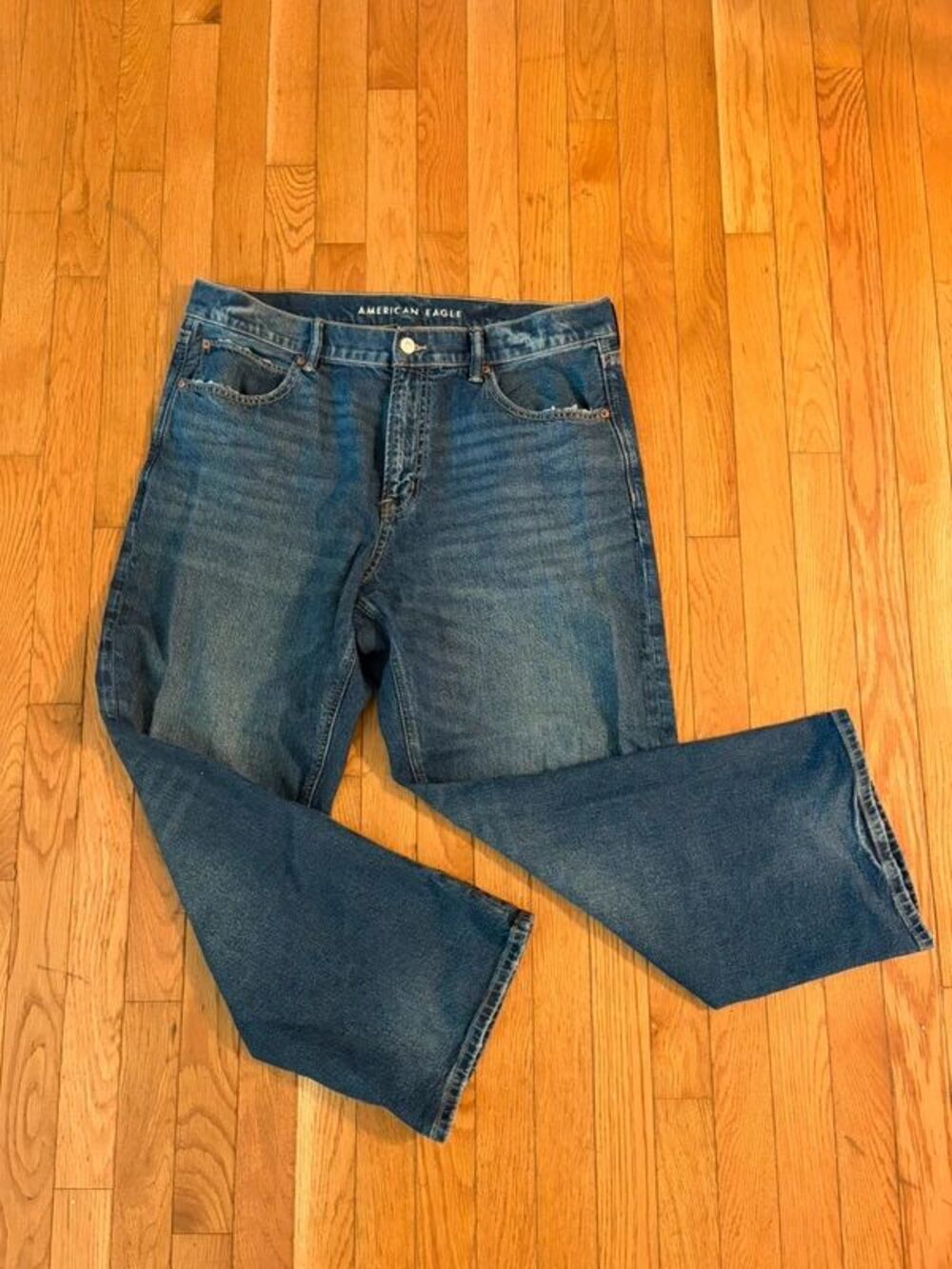 American Eagle Ex Boyfriend Jeans Loose Straight Women’s 12 Short